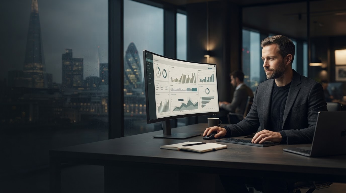 TeveXtra AI trading dashboard displayed on screens used for real-time market analysis